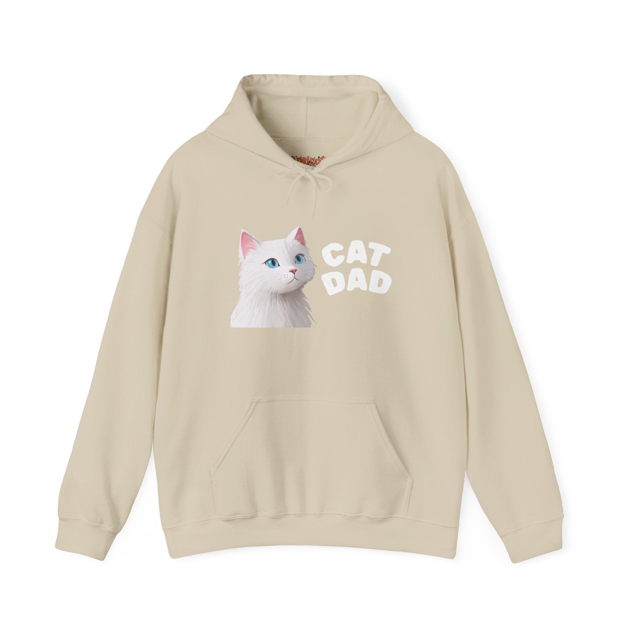Custom Pet Portrait Hoodie | Personalized Dog Mom & Cat Dad Sweatshirt | Custom Pet Illustration from Photo | Gift for Pet Lovers - Apricot Cat Hoodie